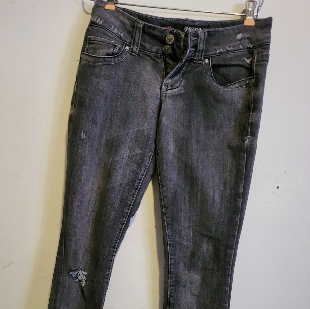 Dark grey skinny jeans